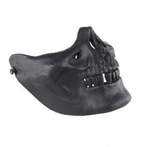 ACM Half face protective mask - skull black AS-MS0014B